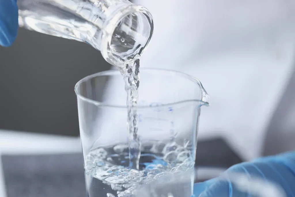 FRESHLY DISTILLED WATER